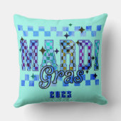 マルディグラスレッドブラック クッション (裏面)