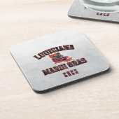 マルディグラスレッドブラック コースター (左側)