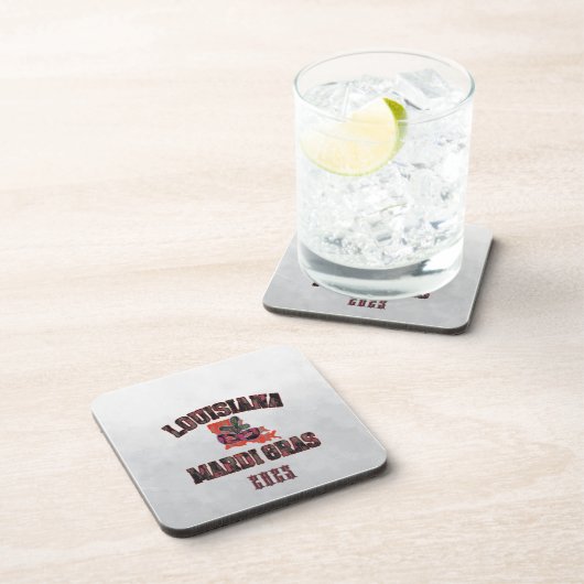 マルディグラスレッドブラック コースター (右側)