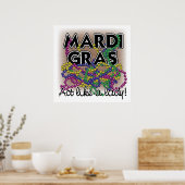 マルディグラスレディーポスター ポスター (キッチン)