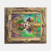 マルディグラスレルムポートレート – アーティストダリ フリースブランケット (正面(横))