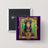 マルディグラスレルムポートレート – ザクレオールプリンセス 缶バッジ (正面&裏面)