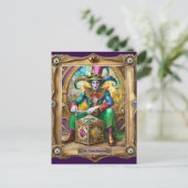 マルディグラスレルムポートレート – タイムトラベラー ポストカード (スタンド正面)