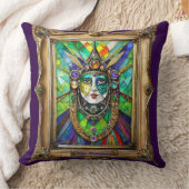 マルディグラスレルムポートレート – 女司祭 クッション (ブランケット)