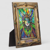 マルディグラスレルムポートレート – 女司祭 フォトプラーク (側面)