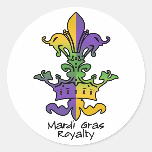 マルディグラスロイヤリティ ラウンドシール (正面)