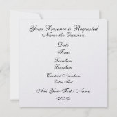 マルディグラスロックンザのまわりにクロック招待状 招待状 (裏面)