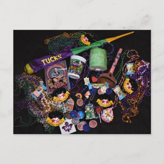 マルディグラスロートハガキ ポストカード (正面)