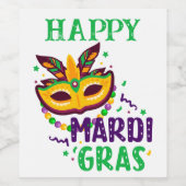 マルディグラスワインラベル ワインラベル (シングルラベル)