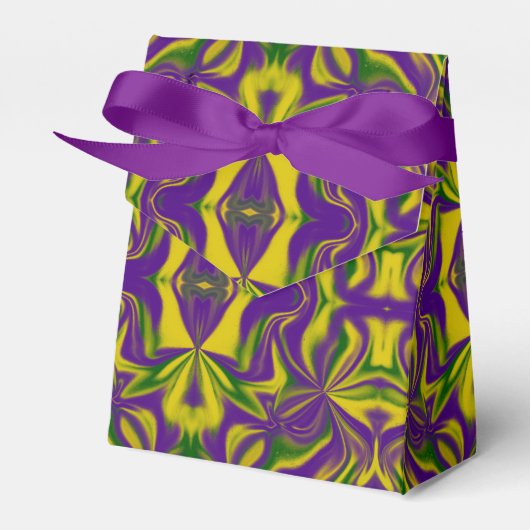 マルディグラス万華鏡のように千変万化するパターン フェイバーボックス (正面サイド)