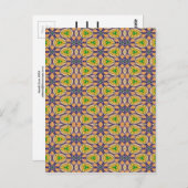 マルディグラス万華鏡のように千変万化するパターン ポストカード (正面/裏面)