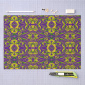 マルディグラス万華鏡のように千変万化するパターン 薄葉紙 (クラフト)