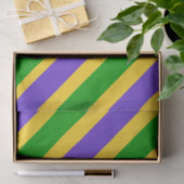 マルディグラス対角線ストライプ色 薄葉紙 (ギフト)