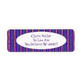 マルディグラス幾何反復 ラベル (正面)