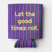 マルディグラス幾何反復 缶クーラー (正面)