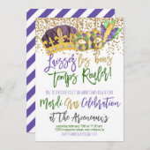 マルディグラス招待状 招待状 (正面/裏面)