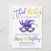 マルディグラス招待状 招待状 (正面)