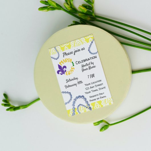 マルディグラス招待状 招待状