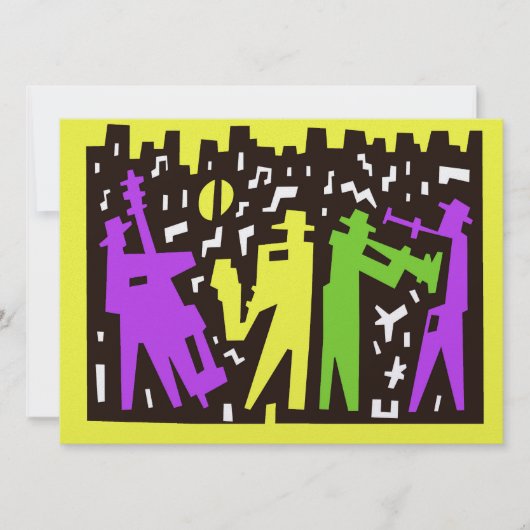 マルディグラス招待状 招待状 (正面)