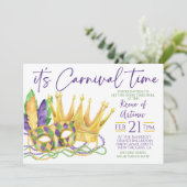 マルディグラス招待状 招待状 (スタンド正面)