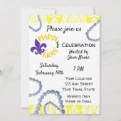 マルディグラス招待状 招待状 (正面)