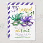 マルディグラス招待状 招待状 (正面/裏面)