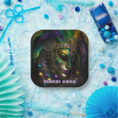 マルディグラス紙プレート ペーパープレート (パーティー)