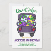 マルディグラス誕生日招待状 招待状 (正面)