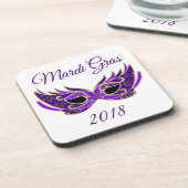 マルディグラス2018マスク コースター (左側)