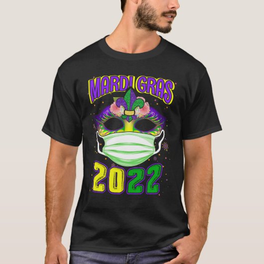 マルディグラス2022顔マスク祭 Tシャツ (正面)