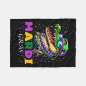 マルディグラス2025女男性へ性キッズ フリースブランケット (正面(横))