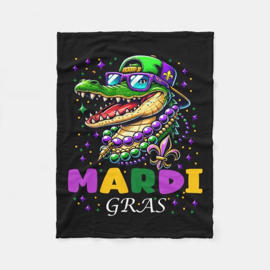 マルディグラス2025女男性へ性キッズ フリースブランケット (正面)