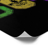 マルディグラス504ノーラニューオーリンズルイジアナラ ポスター (角)