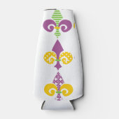 マルディグラス（紋章の）フラ・ダ・リクールボトル ボトルクーラー (正面)
