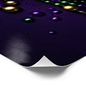 マルディグラス（紋章の）フラ・ダ・リデザイン ポスター (コーナー)