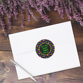 マルディグラス（紋章の）フラ・ダ・リパターカスタムン文字 ラウンドシール