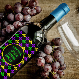 マルディグラス（紋章の）フラ・ダ・リパターカスタムン文字 ワインラベル