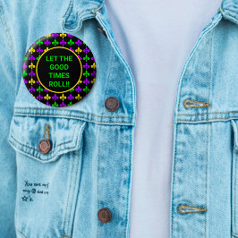 マルディグラス（紋章の）フラ・ダ・リパターカスタムン文字 缶バッジ