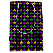 マルディグラス（紋章の）フラ・ダ・リパターンティッシュペーパー ミディアムペーパーバッグ (正面)