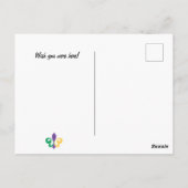 マルディグラス(紋章の)フラ・ダ・リ写真 ポストカード (裏面)