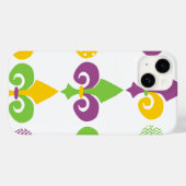 マルディグラス(紋章の)フラ・ダ・リ Case-Mate iPhoneケース (裏面 (横))