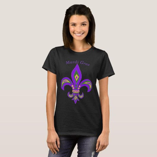 マルディグラス(紋章の)フラ・ダ・リ Tシャツ (正面フル)