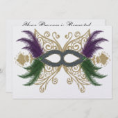 マルディグラス – SRF 招待状 (正面/裏面)