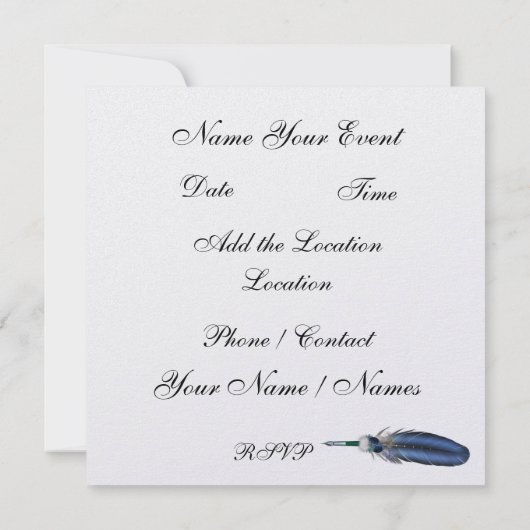 マルディグラス – SRF 招待状 (裏面)