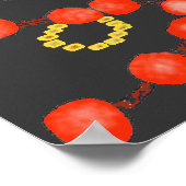 マルディグラデザイン1ポスター ポスター (角)