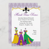 マルディグラドレスショップ 招待状 (正面/裏面)