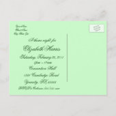 「マルディグラバチェロレッテ」 インビテーションポストカード (裏面)