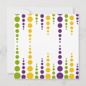 マルディグラバブルドット 招待状 (裏面)