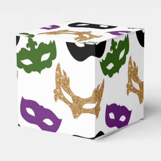 マルディグラパーティーカラフルカーニバルマスクノーラ フェイバーボックス (正面サイド)