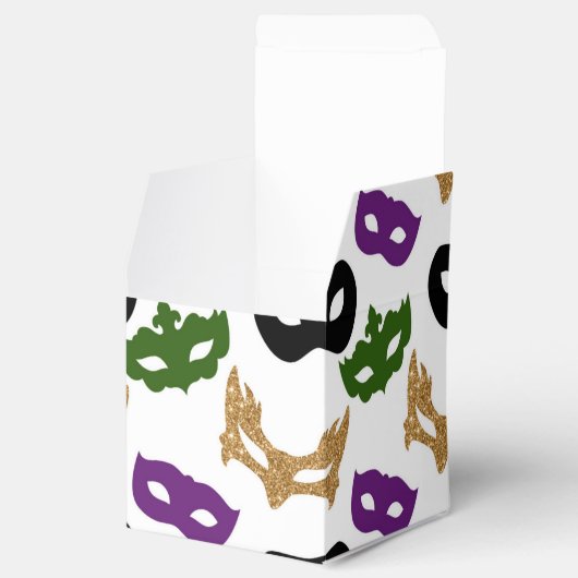 マルディグラパーティーカラフルカーニバルマスクノーラ フェイバーボックス (オープン)